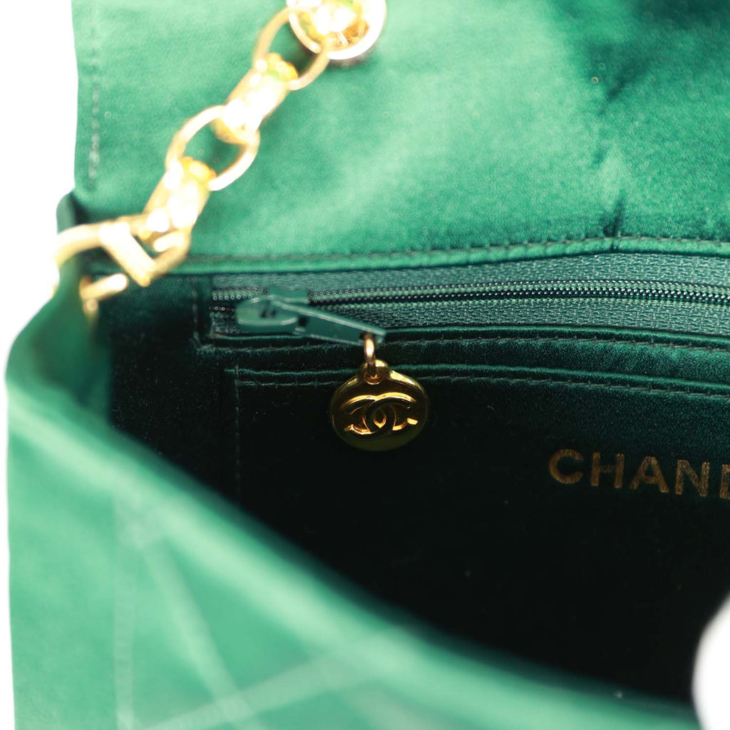 green mini chanel bag vintage