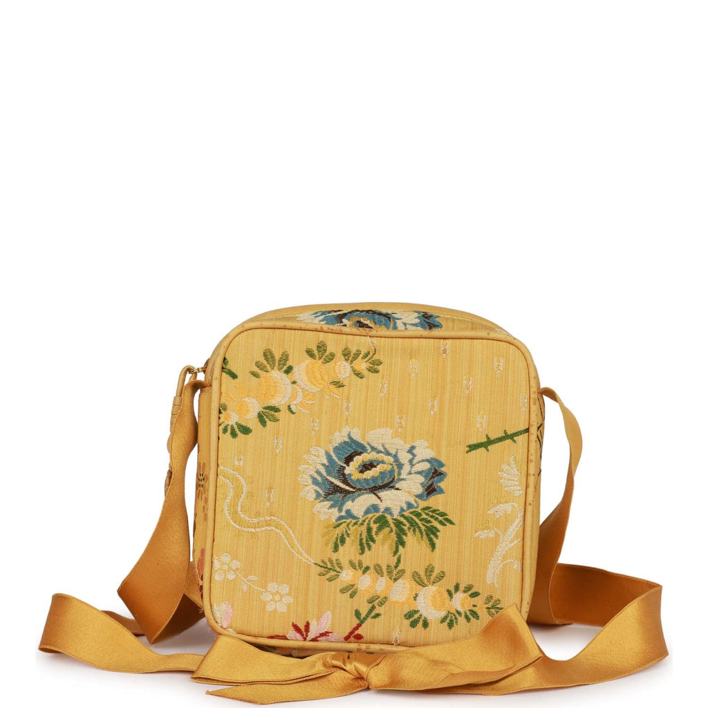 Vintage Chanel Brocade Camera Bag Yellow Silk Gold Hardware – Madison  Avenue Couture