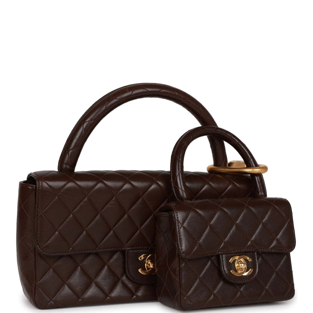 CHANEL, Bags, 994 Rare Chanel Mini Quilted Patent Kelly Bag