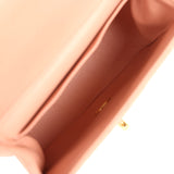 Vintage Chanel Kelly Parent and Child Flap Bag Set Pink Lambskin Gold Hardware