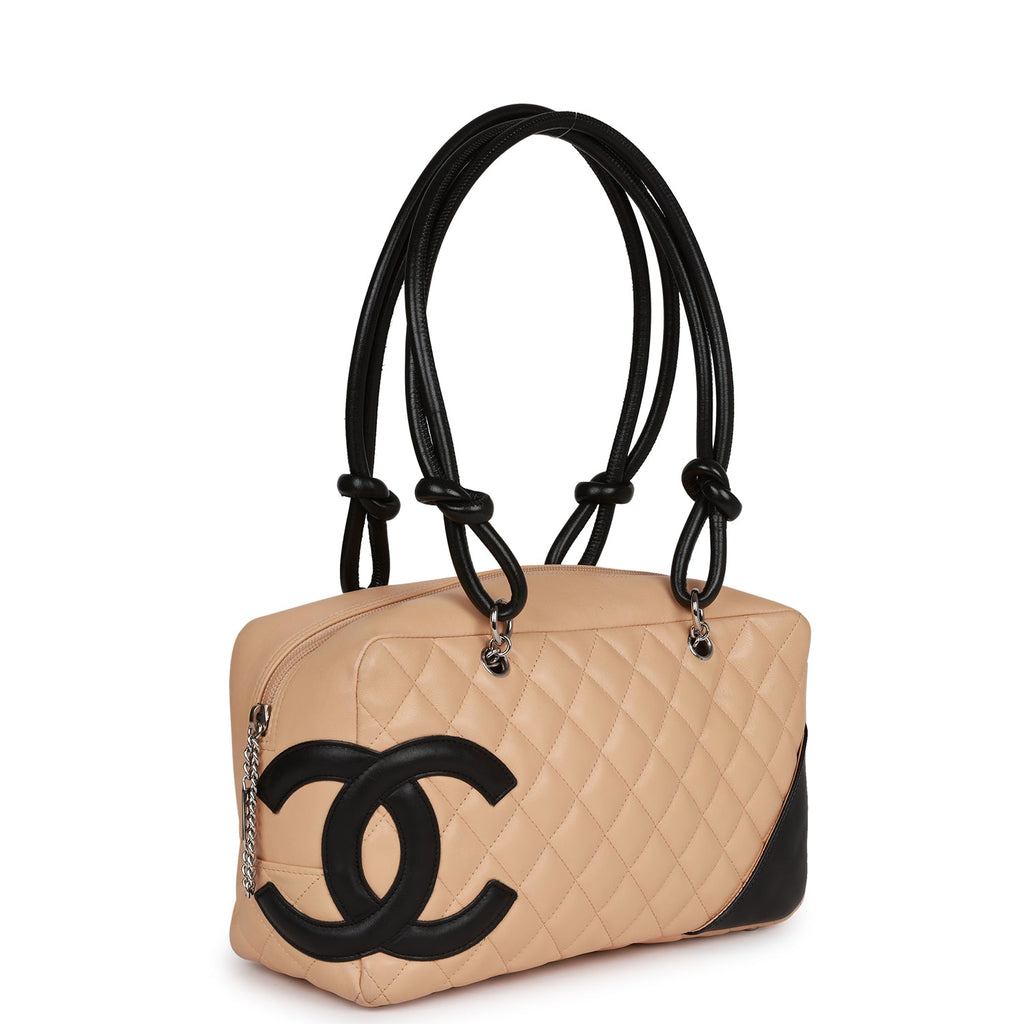 Chanel Pink/Black Quilted Cambon Ligne Medium Tote Bag - Yoogi's