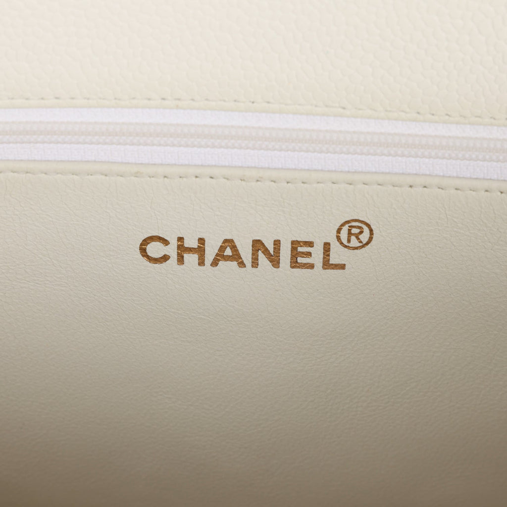 Chanel Covered CC Shopping Tote Stitched Caviar Medium at 1stDibs