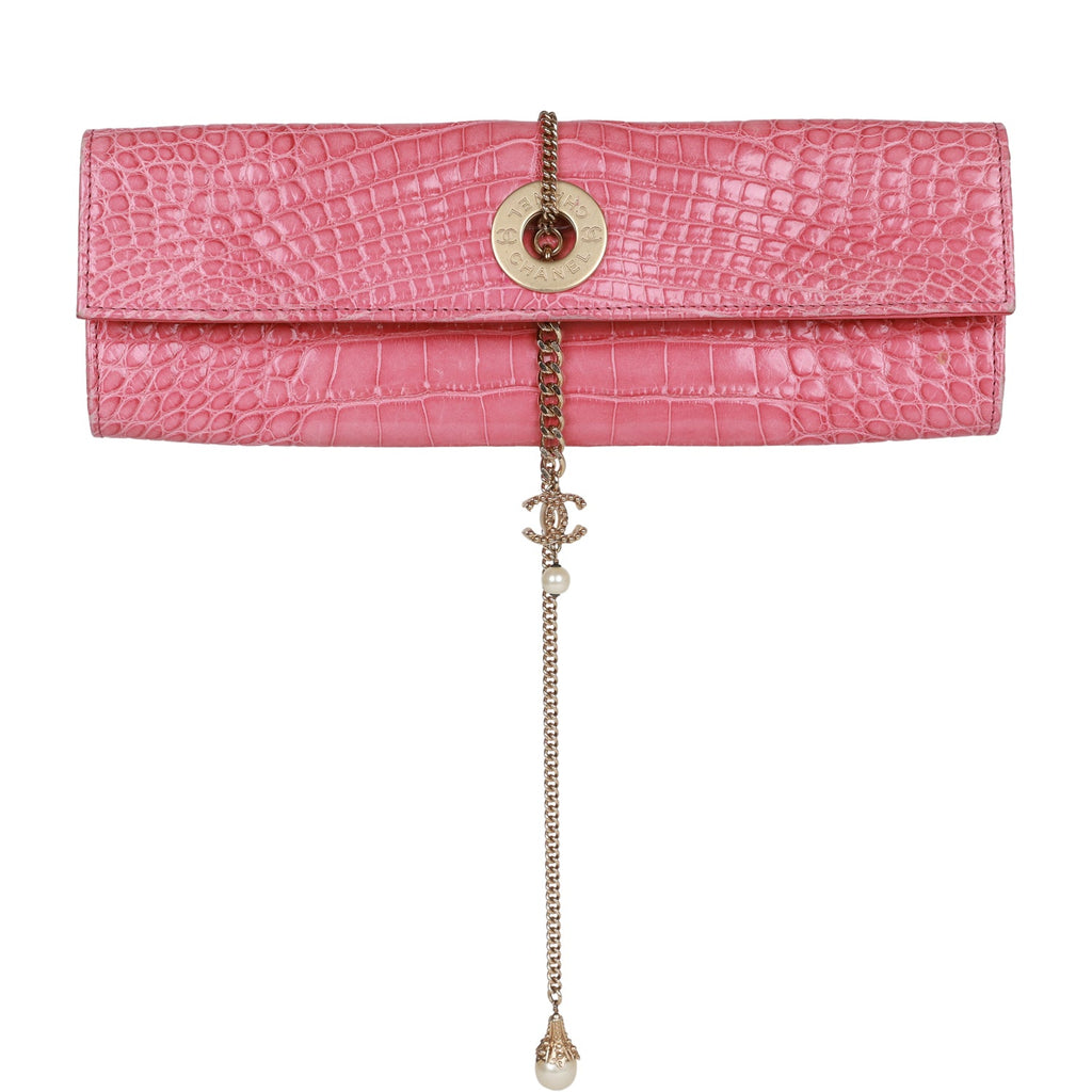 CHANEL Pre-Owned Choco Bar clutch bag - Pink