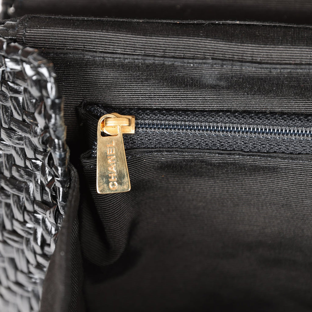 Fendi Black Embossed Camera Bag W Tassel - Vintage Lux