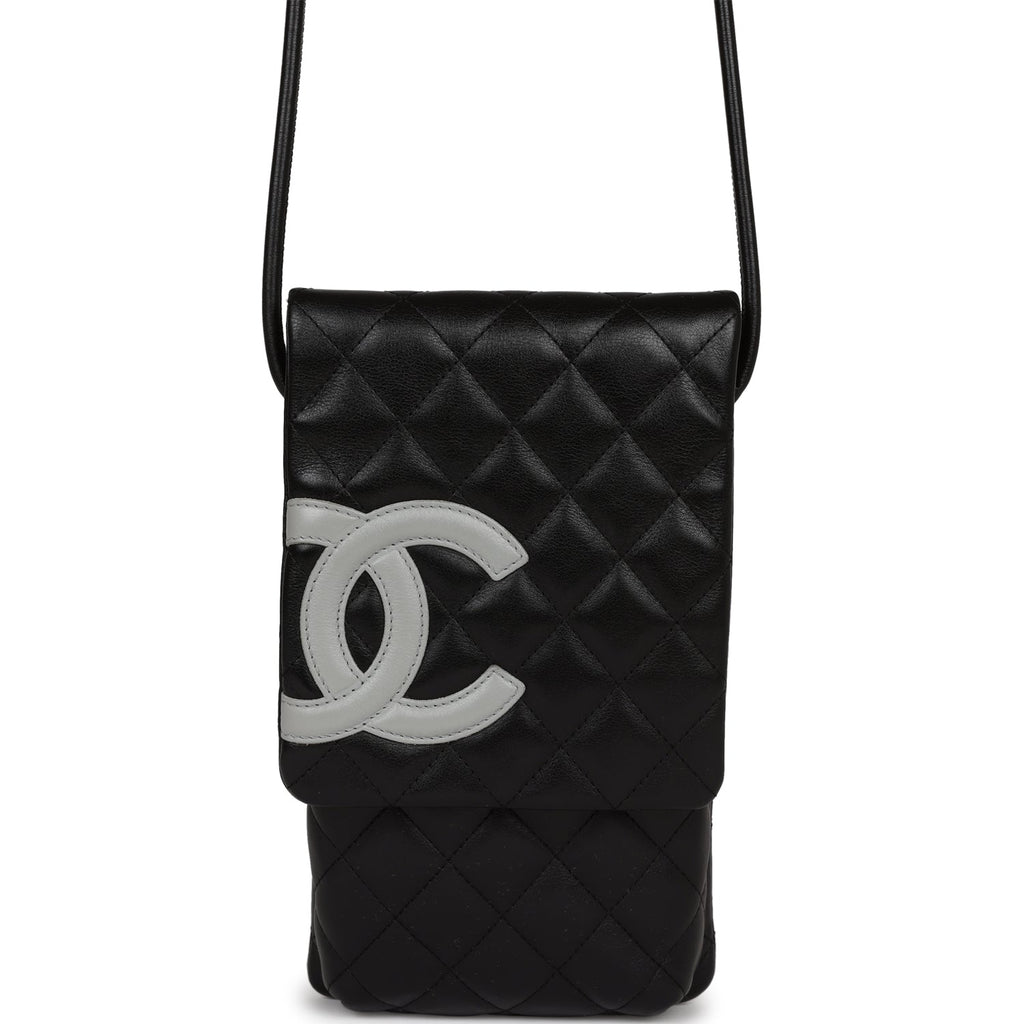 CHANEL Calfskin Quilted Cambon Camera Bag Pink Black 319071