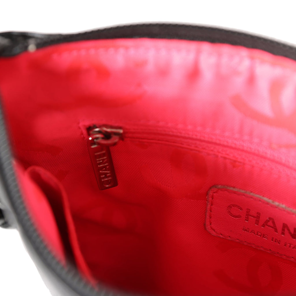 Preowned Rare Authentic Chanel Cambon White Crossbody Bag