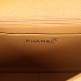 Vintage Chanel Medium Diana Flap Bag Dark Beige Caviar Silver Hardware