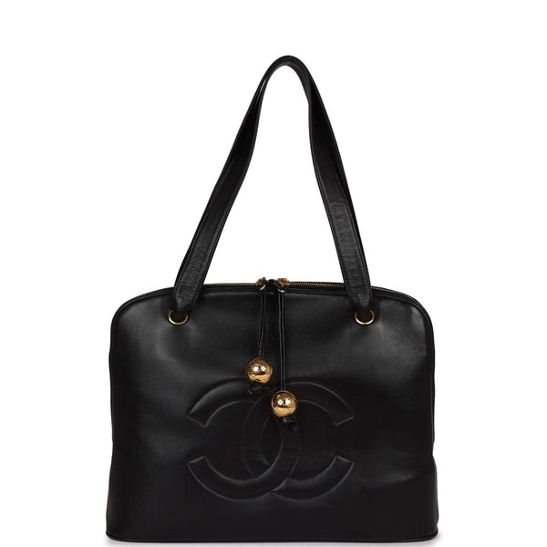 Timeless Small Vintage bag in black leather