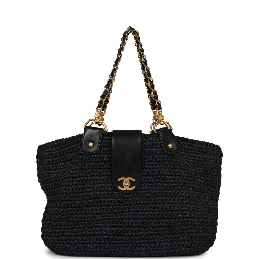 Chanel Pre-owned Woven Tote Bag - Black