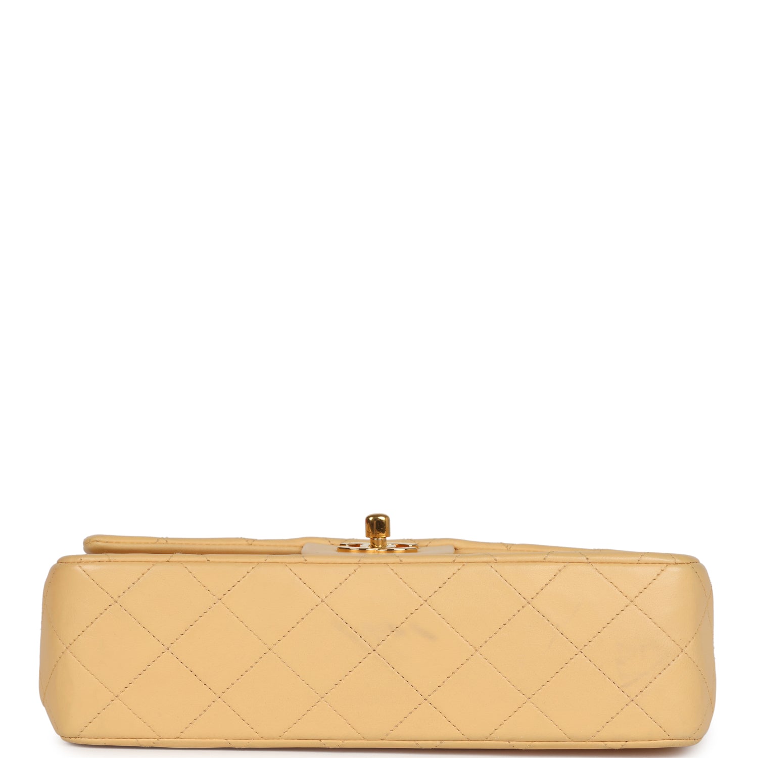 LOU CAMERA 23 BEIGE LAMBSKIN GOLD HARDWARE