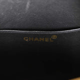 Vintage Chanel Round Vanity Bag Black and White Patent Leather Antique Gold Hardware