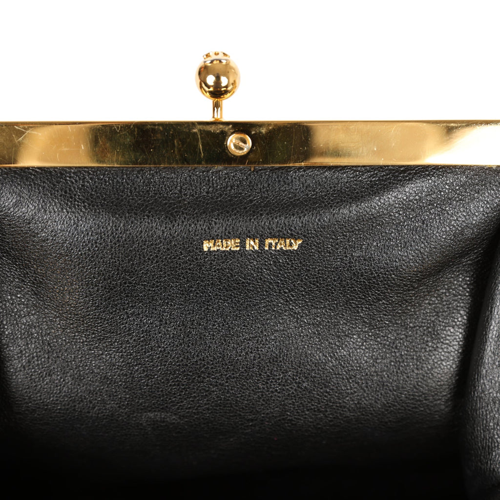 Vintage Chanel Frame Bag Black Lambskin Gold Hardware – Madison