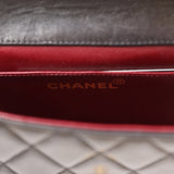 Vintage Chanel Micro Kelly Child Flap Bag Black Lambskin Gold Hardware