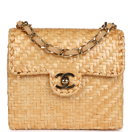 Vintage Straw Handbags Classic Straw U-Bag Beach And Spring