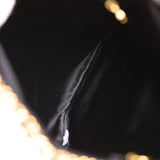 Vintage Chanel Chain Frame CC Shopping Tote Black Satin Gold Hardware