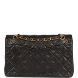 Vintage Chanel Small Classic Flap Black Lambskin Gold Hardware