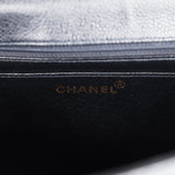 Vintage Chanel Jumbo Single Flap Bag Black Caviar Gold Hardware