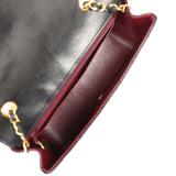 Vintage Chanel Small Diana Flap Bag Black Lambskin Gold Hardware