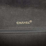 Vintage Chanel Small Flap Bag Black Sequin Gold Hardware