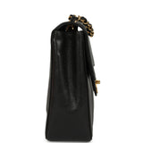 Vintage Chanel Jumbo Classic Mademoiselle Vertical Flap Black Caviar Gold Hardware