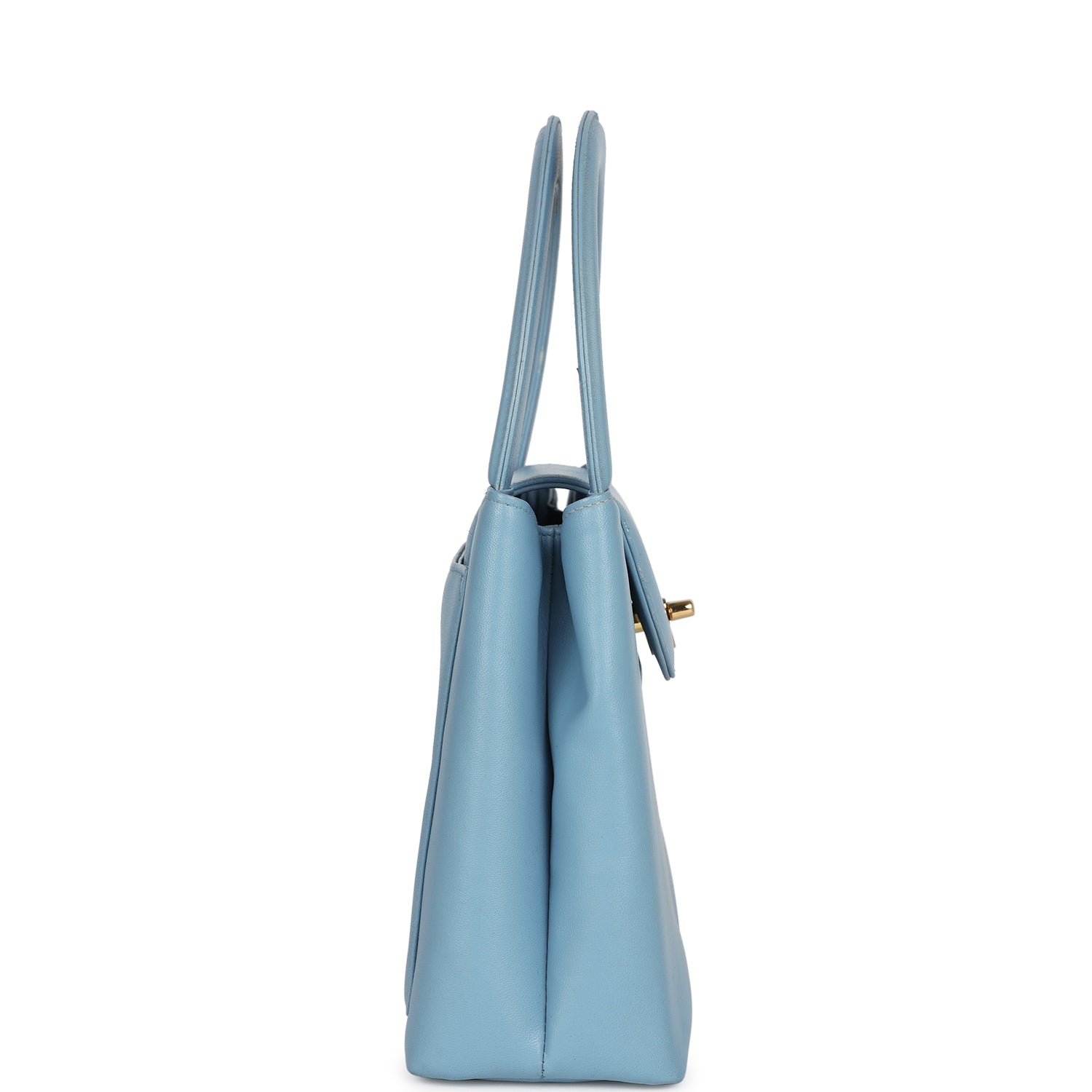 KELLY CUT 31 IN CLASSIC BLUE CALFSKIN WITH GOLD HARDWARE
