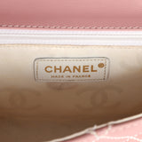 Vintage Chanel Mini Wild Stitch Surpique Top Handle Flap Bag Pink Calfskin Gold Hardware