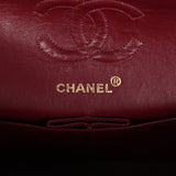 Vintage Chanel Small Classic Double Flap Black Lambskin Gold Hardware