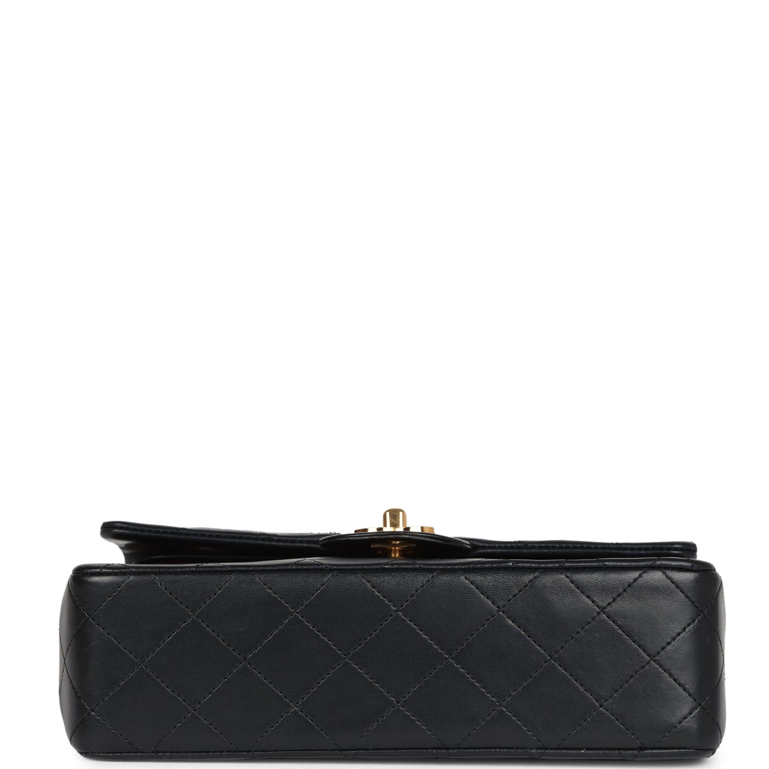 Classic Mini Flap Bag 20cm Grey Lambskin Gold Hardware