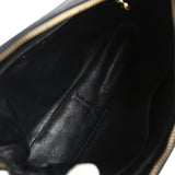 Vintage Chanel Large Front Pocket Camera Bag Black Lambskin Gold Hardware