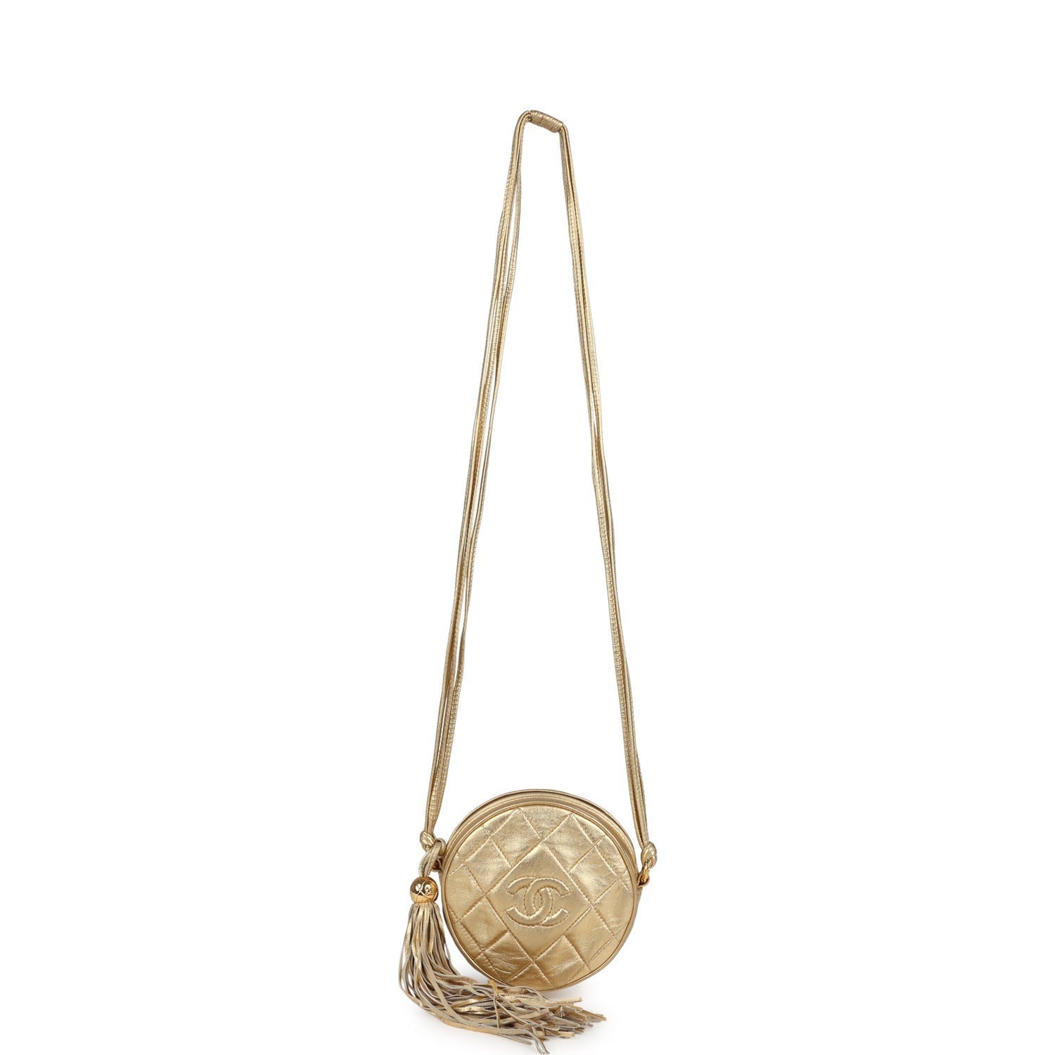 CC MINI 20 BAG IN RED BROWN CALFSKIN GOLD HARDWARE