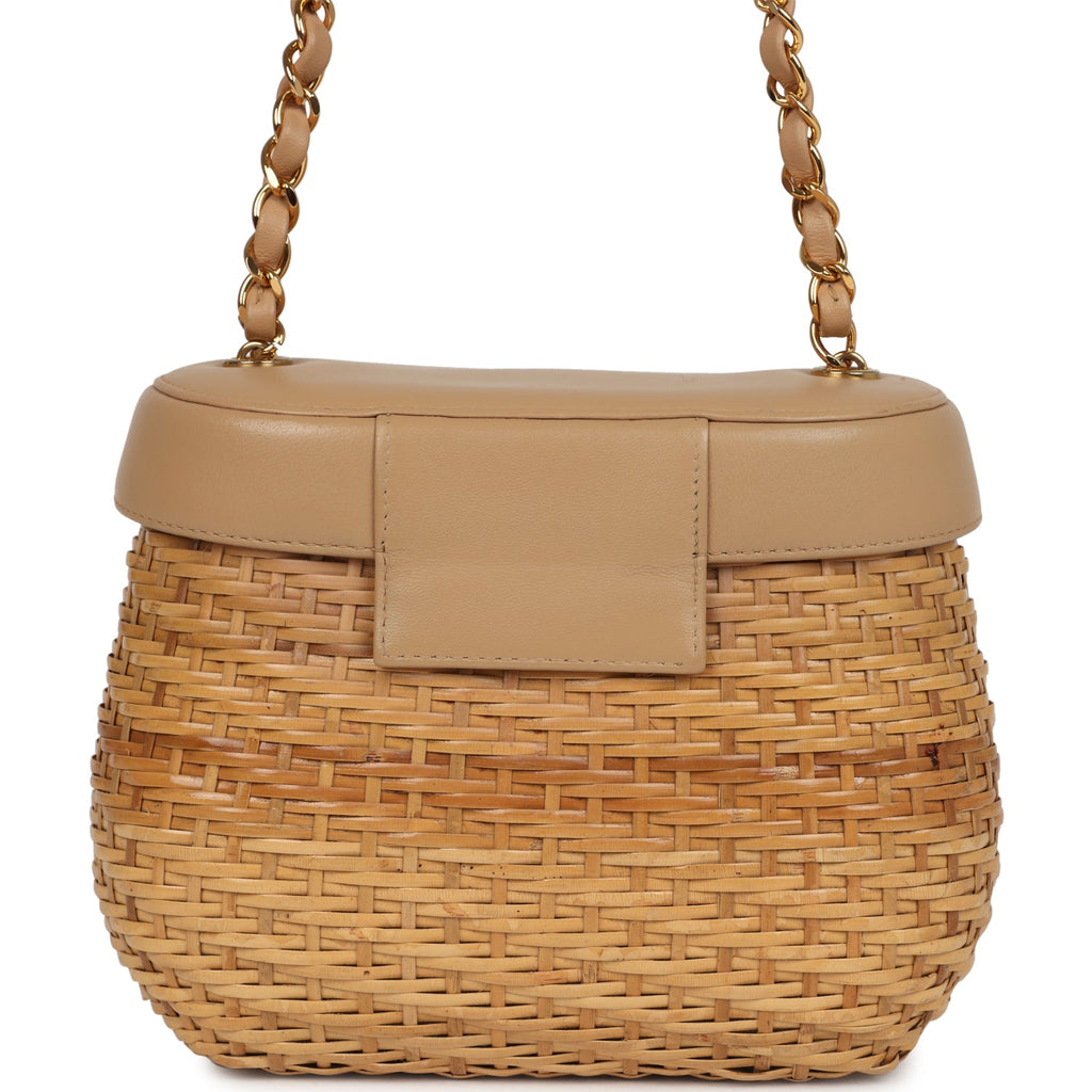 Wicker Basket Bag Rattan Chanel Bag Chanel 2019 Rattan Wicker 2025