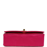 Vintage Chanel Mini Diana Flap Bag Fuchsia Satin Gold Hardware