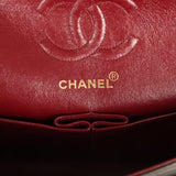 Vintage Chanel Small Classic Double Flap Black Lambskin Gold Hardware