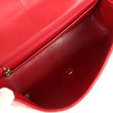 Vintage Chanel Medium Diana Flap Bag Red Lambskin Gold Hardware