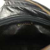 Vintage Chanel Small Diamond Quilted Camera Bag Black Caviar Gold Hardware