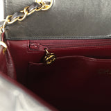 Vintage Chanel Medium Diana Flap Bag Black Lambskin Gold Hardware