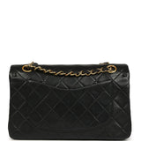 Vintage Chanel Small Classic Double Flap Black Lambskin Gold Hardware - Thumbnail View 4