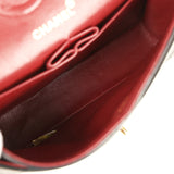 Vintage Chanel Small Classic Double Flap Black Lambskin Gold Hardware - Thumbnail View 9