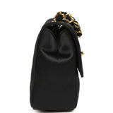 Vintage Chanel Mini Rectangular Flap Bag Black Satin Gold Hardware - Thumbnail View 3