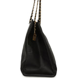 Vintage Chanel XL Supermodel Tote Bag Black Calfskin Gold Hardware - Thumbnail View 3