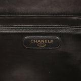 Vintage Chanel XL Supermodel Tote Bag Black Calfskin Gold Hardware - Thumbnail View 9
