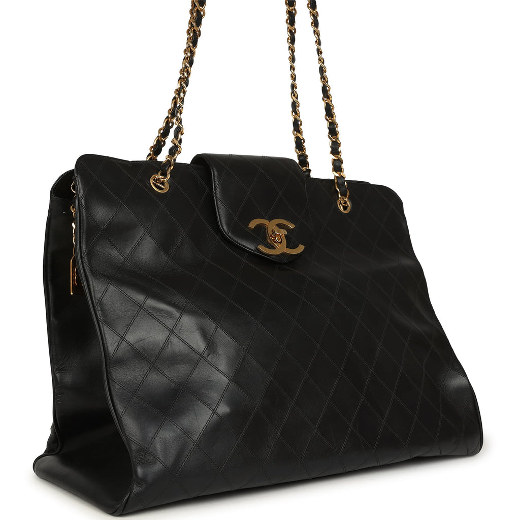 超レア貴重品　CHANEL ヴィンテージ　カクテルbag シャネル ヴィンテージ 1990年代 キルティングレザー トートバッグ