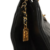 Vintage Chanel XL Supermodel Tote Bag Black Calfskin Gold Hardware - Thumbnail View 4