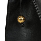 Vintage Chanel XL Supermodel Tote Bag Black Caviar Gold Hardware - Thumbnail View 8