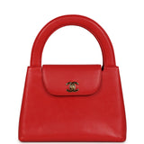 Vintage Chanel Large Kelly Red Caviar Gold Hardware - Thumbnail View 1
