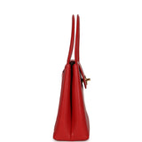 Vintage Chanel Large Kelly Red Caviar Gold Hardware - Thumbnail View 3