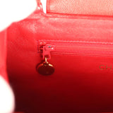Vintage Chanel Large Kelly Red Caviar Gold Hardware - Thumbnail View 9