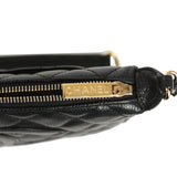 Vintage Chanel Timeless Quilted CC Shoulder Bag Black Caviar Gold Hardware - Thumbnail View 8