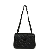 Vintage Chanel Mini Envelope Flap Bag Black Lambskin Black Hardware - Thumbnail View 6