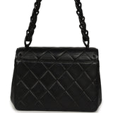 Vintage Chanel Mini Envelope Flap Bag Black Lambskin Black Hardware - Thumbnail View 4